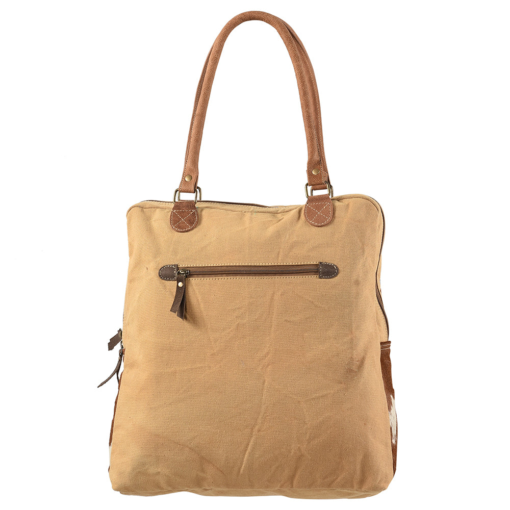 OHLAY KB156 TOTE Upcycled Wool Upcycled Canvas Hair-on Genuine Leather women bag western handbag purse