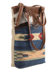OHLAY KB160 TOTE Hand Tooled Upcycled Wool Upcycled Canvas Hair-on Genuine Leather women bag western handbag purse