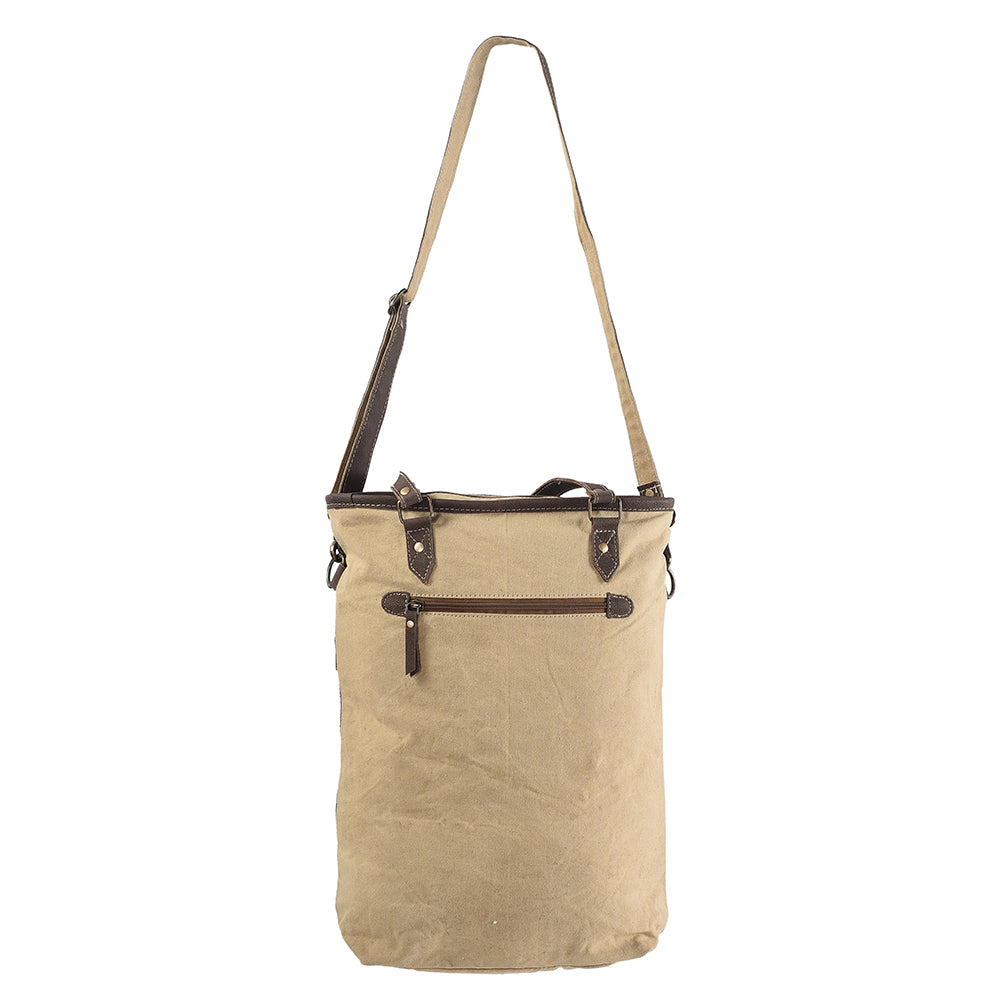 OHLAY KB161 TOTE Hand Tooled Upcycled Wool Upcycled Canvas Hair-on Genuine Leather women bag western handbag purse