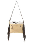 OHLAY KB163 Cross Body Upcycled Wool Upcycled Canvas Hair-On Genuine Leather women bag western handbag purse