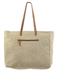 OHLAY KB168 TOTE Upcycled Wool Upcycled Canvas Hair-on Genuine Leather women bag western handbag purse