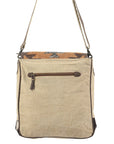 OHLAY MESSENGER Upcycled Wool Upcycled Canvas Hair-on Genuine Leather women bag western handbag purse