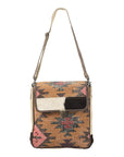 OHLAY MESSENGER Upcycled Wool Upcycled Canvas Hair-on Genuine Leather women bag western handbag purse