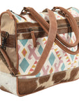 OHLAY KB176 TOTE Upcycled Wool Upcycled Canvas Hair-on Genuine Leather women bag western handbag purse