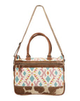 OHLAY KB176 TOTE Upcycled Wool Upcycled Canvas Hair-on Genuine Leather women bag western handbag purse