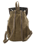 OHLAY KB179 Backpack Upcycled Canvas Hair-On Genuine Leather women bag western handbag purse
