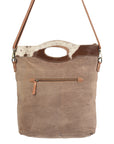 OHLAY KB180 Cross Body Upcycled Wool Upcycled Canvas Hair-On Genuine Leather women bag western handbag purse
