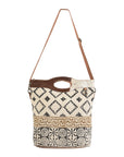 OHLAY KB180 Cross Body Upcycled Wool Upcycled Canvas Hair-On Genuine Leather women bag western handbag purse