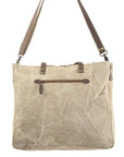 OHLAY KB183 TOTE Upcycled Wool Upcycled Canvas Genuine Leather women bag western handbag purse