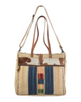 OHLAY KB184 TOTE Upcycled Wool Upcycled Canvas Hair-on Genuine Leather women bag western handbag purse