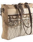 OHLAY KB185 TOTE Upcycled Wool Upcycled Canvas Hair-on Genuine Leather women bag western handbag purse