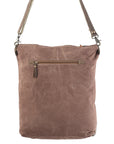 OHLAY KB187 Cross Body Upcycled Canvas Hair-On Genuine Leather women bag western handbag purse