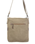 OHLAY MESSENGER Upcycled Wool Upcycled Canvas  Genuine Leather women bag western handbag purse