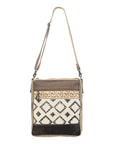 OHLAY MESSENGER Upcycled Wool Upcycled Canvas  Genuine Leather women bag western handbag purse