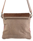 OHLAY KB191 Cross Body Upcycled Wool Upcycled Canvas Hair-On Genuine Leather women bag western handbag purse