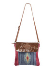 OHLAY KB191 Cross Body Upcycled Wool Upcycled Canvas Hair-On Genuine Leather women bag western handbag purse