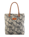 OHLAY KB204 TOTE Upcycled Canvas Genuine Leather women bag western handbag purse