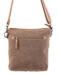OHLAY MESSENGER Upcycled Wool Upcycled Canvas Hair-on Genuine Leather women bag western handbag purse