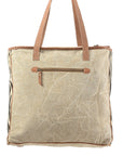 OHLAY KB219 TOTE Upcycled Wool Upcycled Canvas Hair-on Genuine Leather women bag western handbag purse