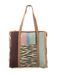 OHLAY KB219 TOTE Upcycled Wool Upcycled Canvas Hair-on Genuine Leather women bag western handbag purse