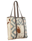 OHLAY KB220 TOTE Upcycled Wool Upcycled Canvas Hair-on Genuine Leather women bag western handbag purse