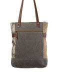 OHLAY KB222 TOTE Upcycled Canvas Genuine Leather women bag western handbag purse