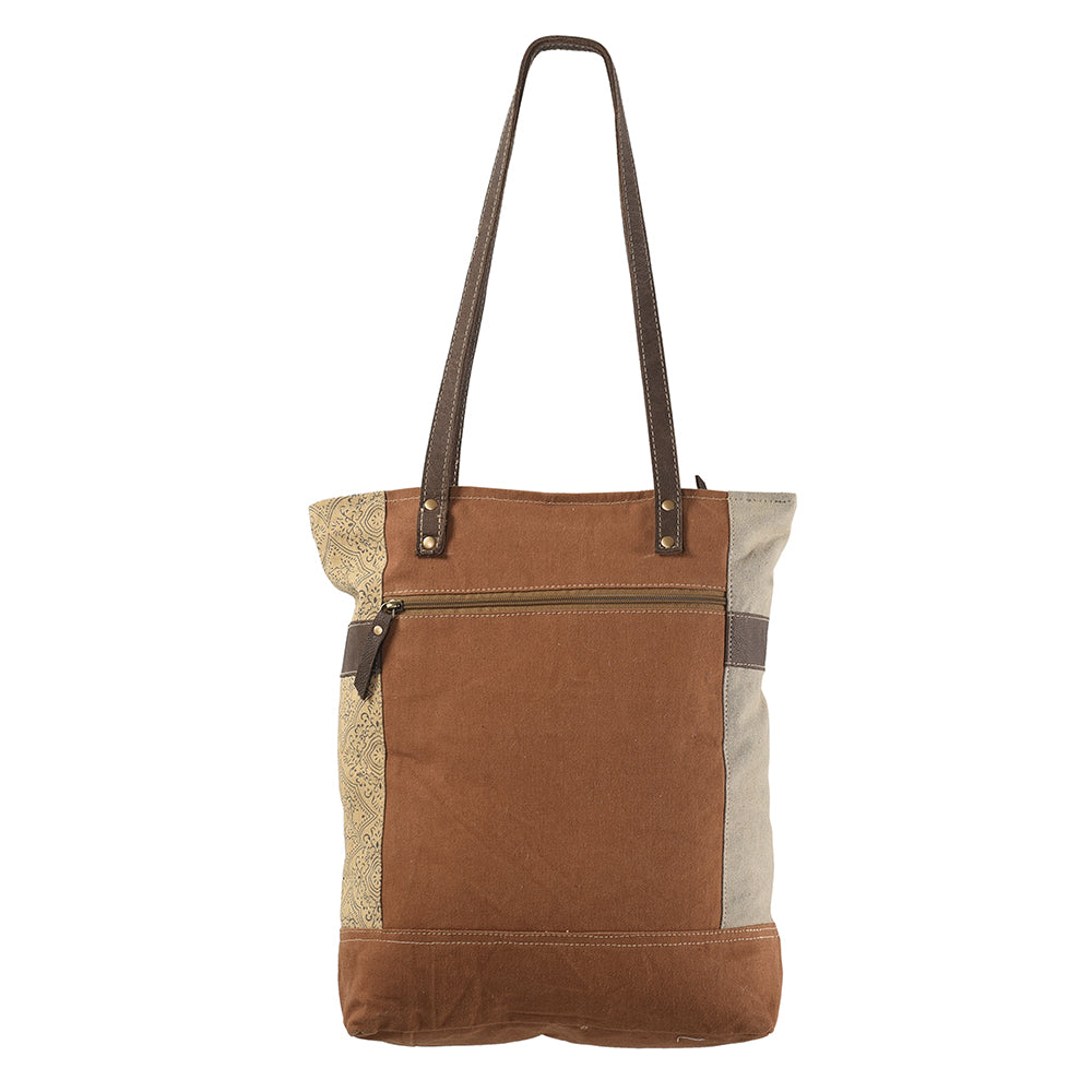 OHLAY KB224 TOTE Upcycled Canvas Genuine Leather women bag western handbag purse