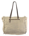 OHLAY KB232 TOTE Upcycled Wool Upcycled Canvas Embossed Hair-on Genuine Leather women bag western handbag purse