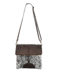 OHLAY KB243 Cross Body Upcycled Canvas Genuine Leather women bag western handbag purse