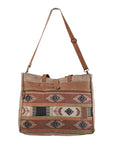 OHLAY KB249 TOTE Upcycled Wool Upcycled Canvas Genuine Leather women bag western handbag purse