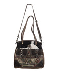 OHLAY KB251 TOTE Upcycled Wool Upcycled Canvas Hair-on Genuine Leather women bag western handbag purse