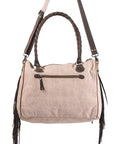 OHLAY KB253 TOTE Upcycled Canvas Genuine Leather women bag western handbag purse