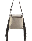 OHLAY MESSENGER Upcycled Wool Upcycled Canvas Hair-on Genuine Leather women bag western handbag purse