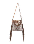 OHLAY MESSENGER Upcycled Wool Upcycled Canvas Hair-on Genuine Leather women bag western handbag purse
