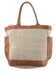 OHLAY KB268 TOTE Upcycled Wool Upcycled Canvas Genuine Leather women bag western handbag purse