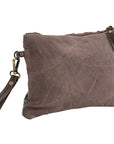 OHLAY WRISTLET Upcycled Wool Upcycled Canvas Hair-on Genuine Leather women bag western handbag purse