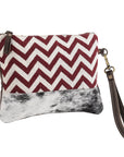 OHLAY WRISTLET Upcycled Wool Upcycled Canvas Hair-on Genuine Leather women bag western handbag purse