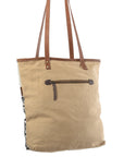 OHLAY KB281 TOTE Upcycled Wool Upcycled Canvas Embossed Hair-on Genuine Leather women bag western handbag purse