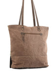 OHLAY KB286 TOTE Upcycled Wool Upcycled Canvas Hair-on Genuine Leather women bag western handbag purse