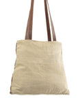OHLAY KB290 TOTE Hand Tooled Upcycled Canvas Genuine Leather women bag western handbag purse