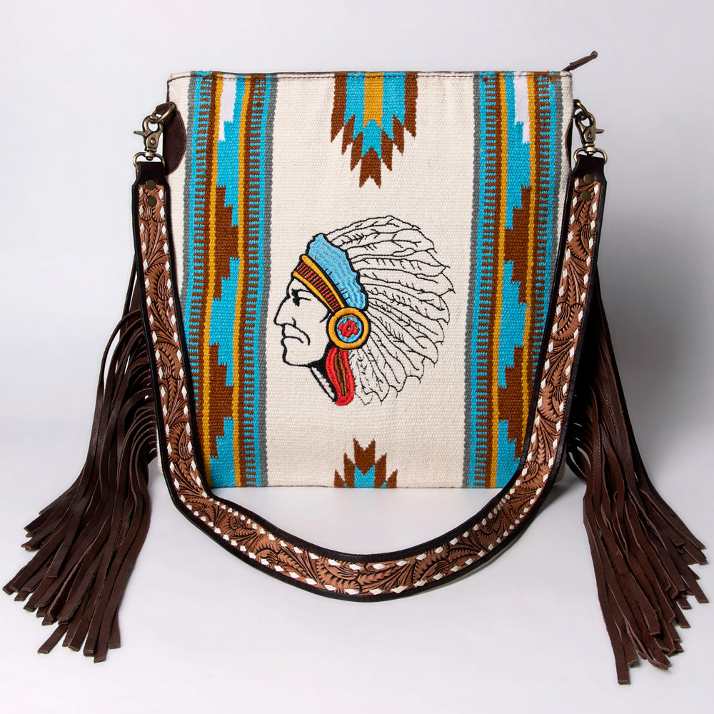 American Darling Messenger Saddle Blanket Genuine Leather women bag western handbag purse