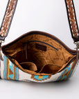 American Darling Messenger Saddle Blanket Genuine Leather women bag western handbag purse