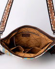 American Darling Messenger Saddle Blanket Genuine Leather women bag western handbag purse