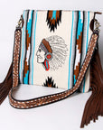 American Darling Large Crossbody Saddle Blanket Genuine Leather women bag western handbag purse