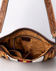 American Darling ADBGA266D Large Crossbody Saddle Blanket Genuine Leather women bag western handbag purse