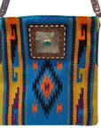 American Darling Messenger Hand Tooled Saddle Blanket Genuine Leather women bag western handbag purse