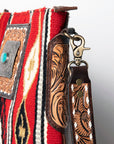 American Darling Messenger Hand Tooled Saddle Blanket Genuine Leather women bag western handbag purse