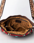 American Darling Messenger Hand Tooled Saddle Blanket Genuine Leather women bag western handbag purse