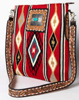 American Darling Messenger Hand Tooled Saddle Blanket Genuine Leather women bag western handbag purse