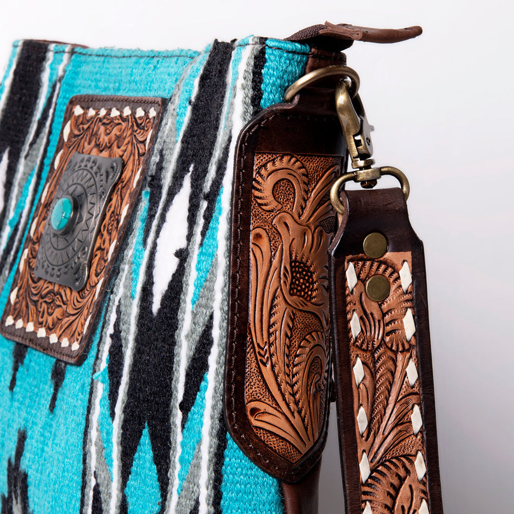 American Darling Messenger Hand Tooled Saddle Blanket Genuine Leather women bag western handbag purse